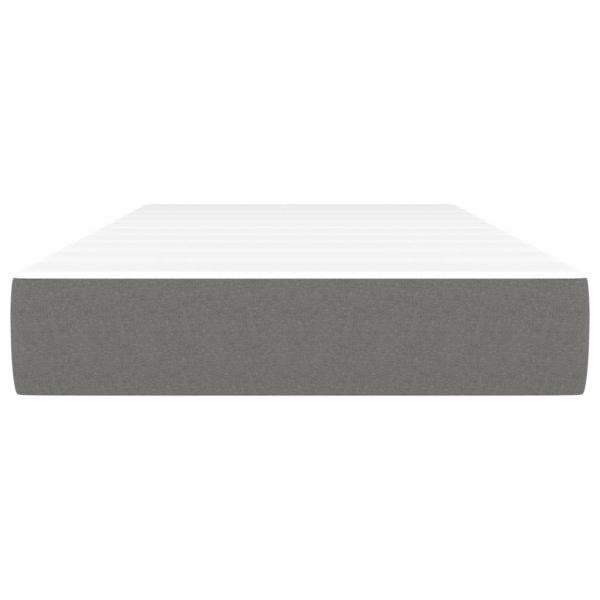 Taschenfederkernmatratze Dunkelgrau 80x200x20 cm Stoff
