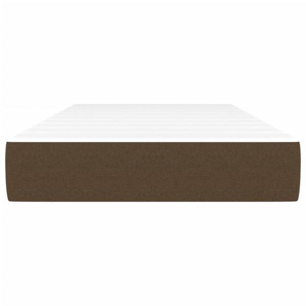Taschenfederkernmatratze Dunkelbraun 80x200x20 cm Stoff