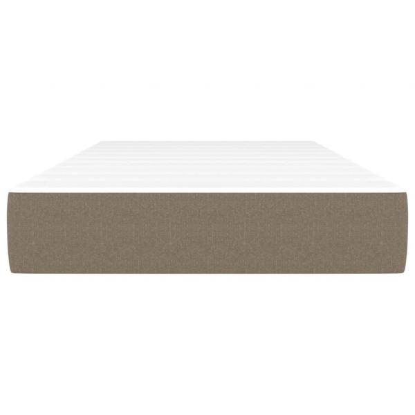 Taschenfederkernmatratze Taupe 80x200x20 cm Stoff