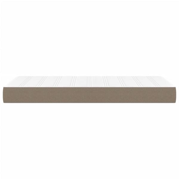 Taschenfederkernmatratze Taupe 80x200x20 cm Stoff