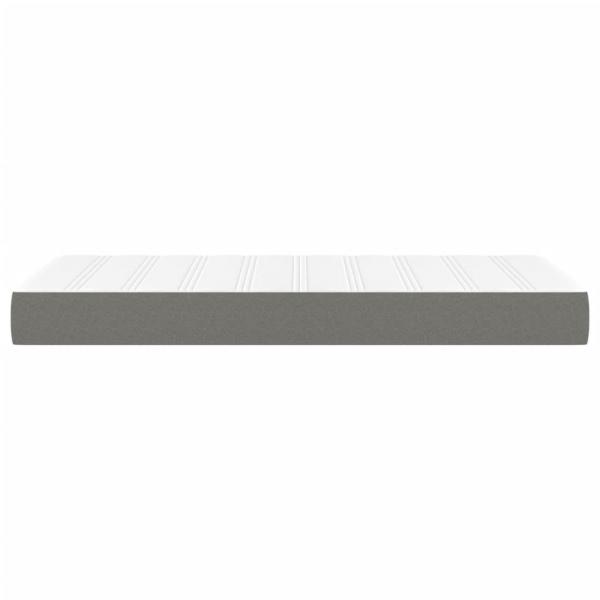 Taschenfederkernmatratze Dunkelgrau 90x190x20 cm Stoff