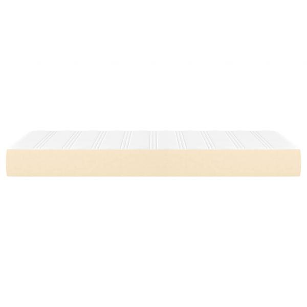 Taschenfederkernmatratze Creme 100x200x20 cm Stoff