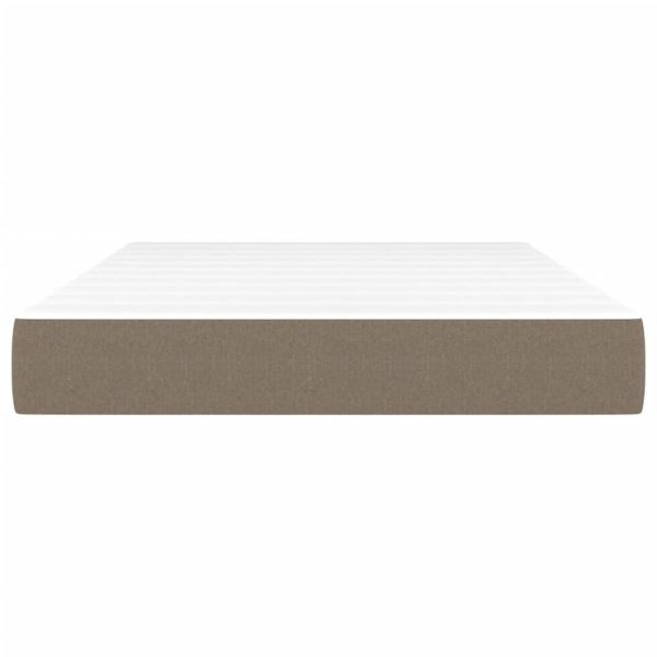 Taschenfederkernmatratze Taupe 120x200x20 cm Stoff