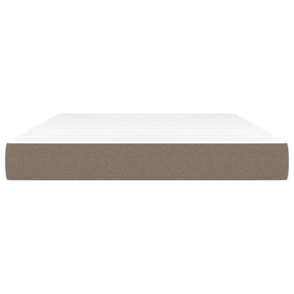 Taschenfederkernmatratze Taupe 140x190x20 cm Stoff