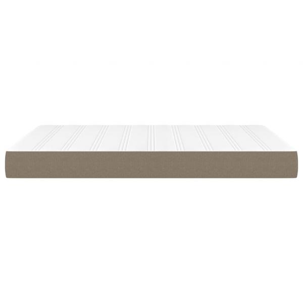 Taschenfederkernmatratze Taupe 140x190x20 cm Stoff