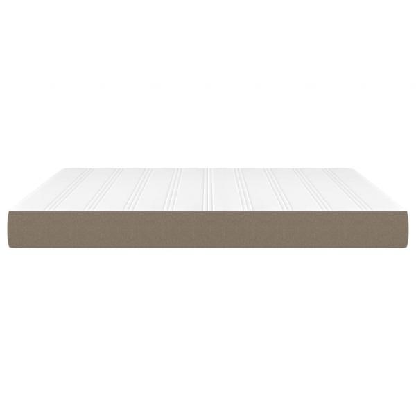 Taschenfederkernmatratze Taupe 180x200x20 cm Stoff