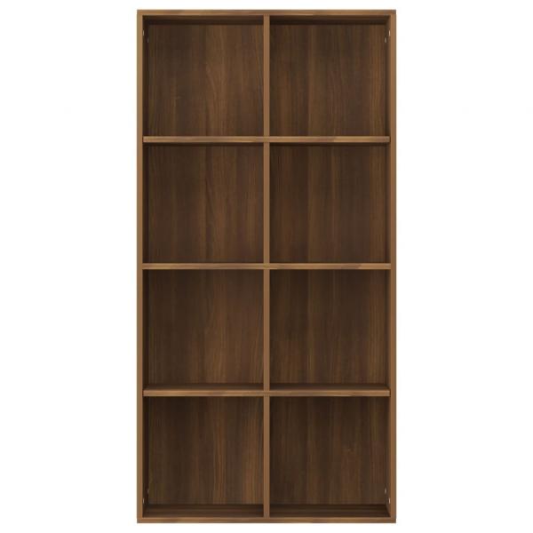 Bücherregal/Sideboard Braun Eiche 66×30×130 cm Holzwerkstoff