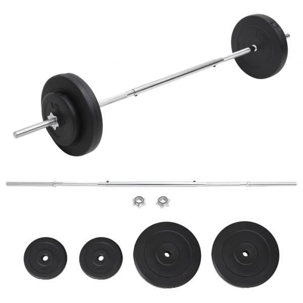 ARDEBO.de - Langhantel mit Gewichten Set 30 kg