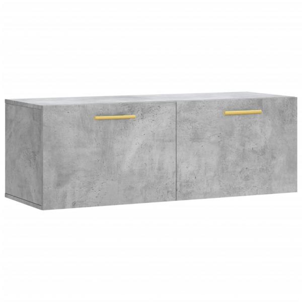 Wandschrank Betongrau 100x36,5x35 cm Holzwerkstoff