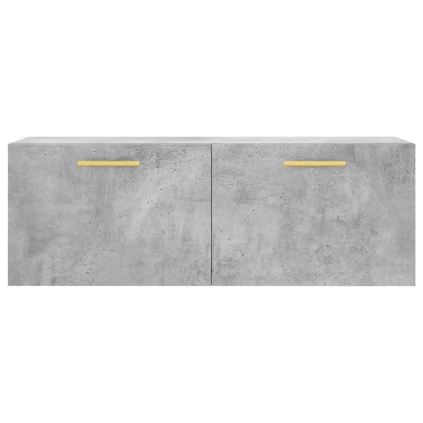 Wandschrank Betongrau 100x36,5x35 cm Holzwerkstoff