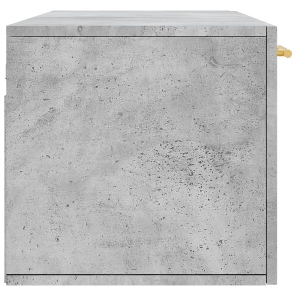 Wandschrank Betongrau 100x36,5x35 cm Holzwerkstoff