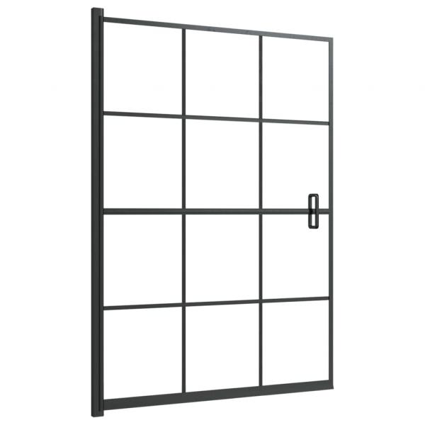 Duschkabine ESG 100x140 cm Schwarz