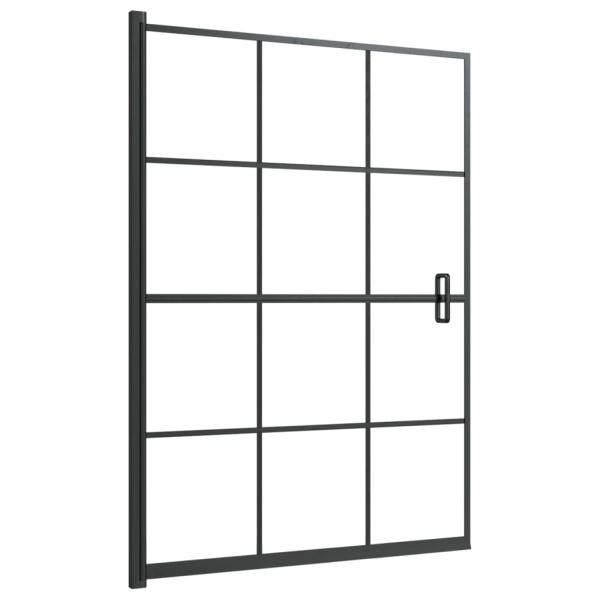 Duschkabine ESG 100x140 cm Schwarz