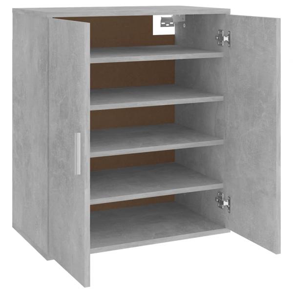 Schuhschrank Betongrau 60x35x70 cm Holzwerkstoff