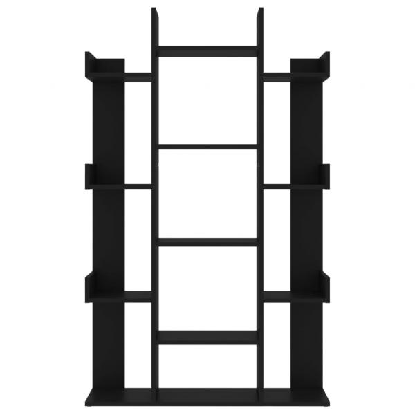 Bücherregal Schwarz 86x25,5x140 cm Holzwerkstoff