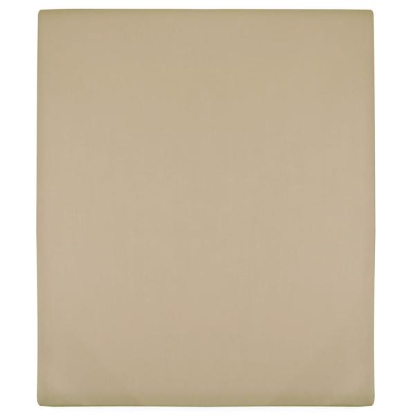 Spannbettlaken Jersey Taupe 140x200 cm Baumwolle 