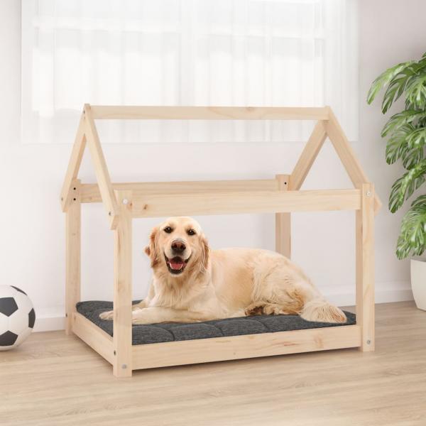 ARDEBO.de - Hundebett 81x60x70 cm Massivholz Kiefer