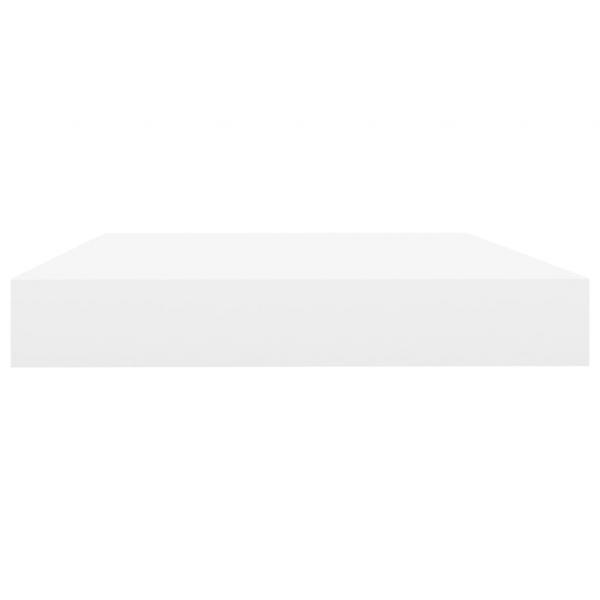 Schweberegal Eichenoptik und Weiß 40x23x3,8 cm MDF