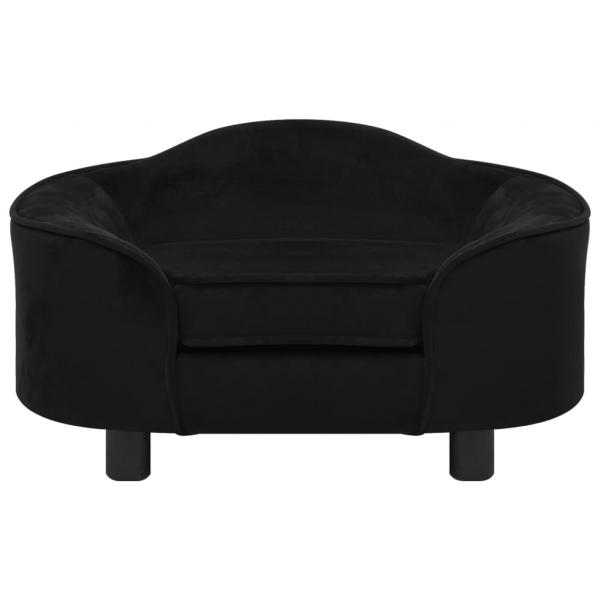 Hundesofa Schwarz 67x47x36 cm Plüsch