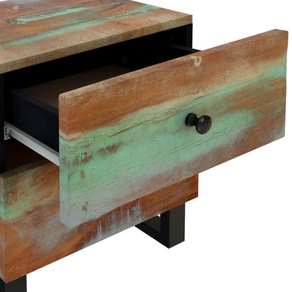 Nachttische 2 Stk. 40x33x46 cm Altholz Massiv