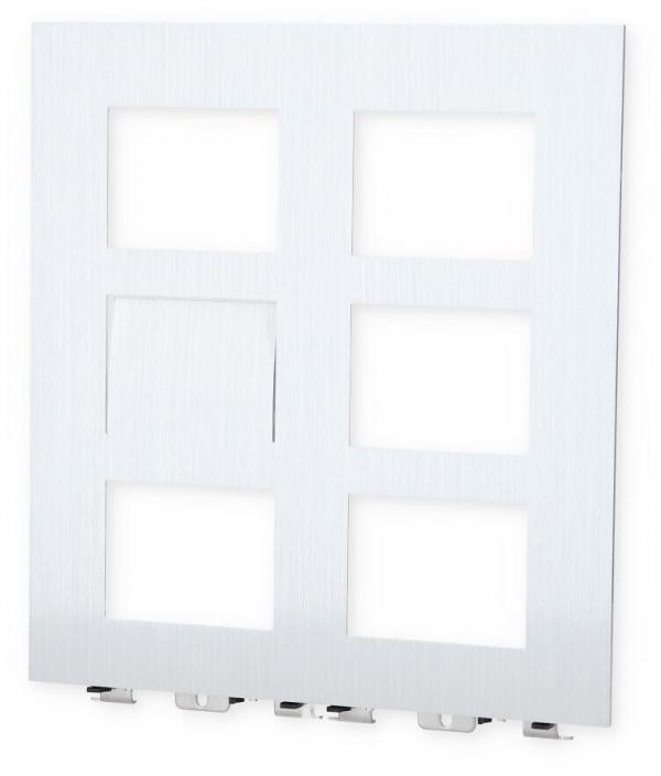 ARDEBO.de Busch-Jaeger 41386CF-A-03 Frontplatte, 2/3, Aluminium (2TMA200160A0031)