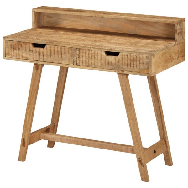 Schreibtisch 100x45x90 cm Raues Massives Mangoholz