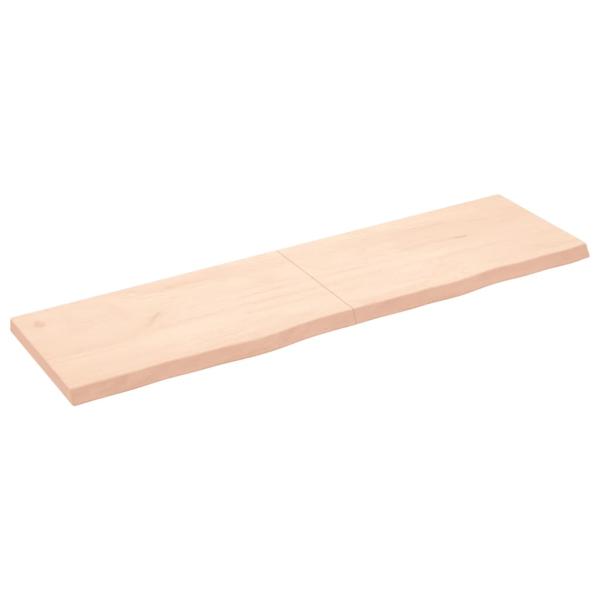 ARDEBO.de - Wandregal 180x50x(2-6) cm Massivholz Eiche Unbehandelt
