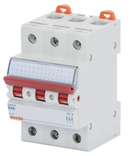 Gewiss LASTTRENNSCHALTER GW96166, 63A 3P 3TE, 90AM   *ANGEBOT*