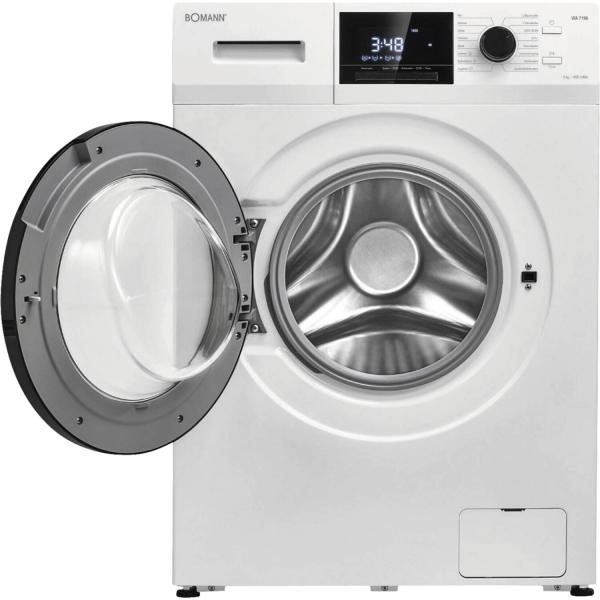 Bomann Waschmaschine WA 7196, Frontlader, 9kg , 60 cm breit, 16 Programme, 1400U/Min, weiß *ANGEBOT*