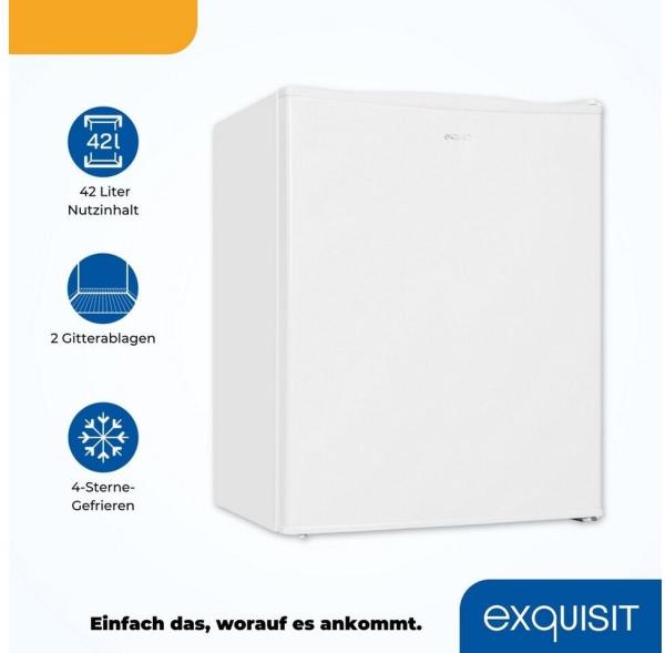 Exquisit GB60-150E weiß Mini Gefrierschrank, 42L