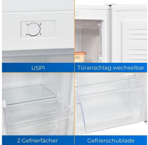 Exquisit Stand Gefrierschrank GS111-330E , weiß , 63L , 45 cm breit *ANGEBOT*