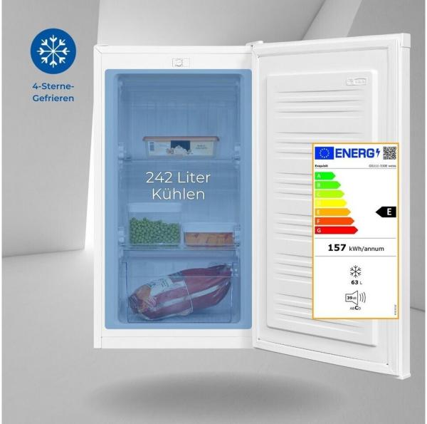Exquisit Stand Gefrierschrank GS111-330E , weiß , 63L , 45 cm breit *ANGEBOT*