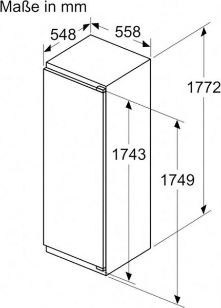 Neff KI2822FE0 N50 Einbaukühlschrank weiß, 280 L, Nischenhöhe 177,5 cm, Festtürtechnik, mit Gefrierfach, Super Cooling, Vario Zone *ANGEBOT*