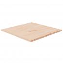 Tischplatte Quadratisch 70x70x2,5 cm Eichenholz Unbehandelt