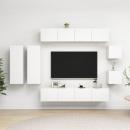 8-tlg. TV-Schrank-Set Weiß Holzwerkstoff