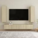 4-tlg. TV-Schrank-Set Sonoma-Eiche Holzwerkstoff