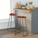 Gavin Barhocker 2 Stk. 50x40x78 cm Massivholz Mango