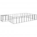 Hundezwinger Schwarz 19,36 m² Stahl  