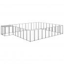 Hundezwinger Schwarz 25,41 m² Stahl  