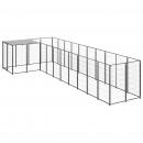 Hundezwinger Schwarz 7,26 m² Stahl  