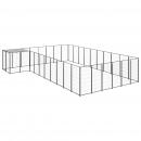 Hundezwinger Schwarz 19,36 m² Stahl  