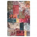 Teppich Waschbar Patchwork 80x150 cm Mehrfarbig Rutschfest