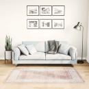 Teppich Waschbar 80x150 cm Beige Rutschfest
