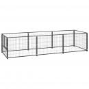Hundezwinger Schwarz 3 m² Stahl