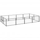 Hundezwinger Schwarz 8 m² Stahl