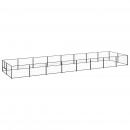 Hundezwinger Schwarz 16 m² Stahl