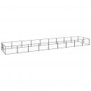 Hundezwinger Schwarz 18 m² Stahl