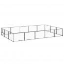 Hundezwinger Schwarz 15 m² Stahl