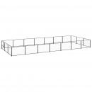 Hundezwinger Schwarz 21 m² Stahl