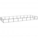 Hundezwinger Schwarz 24 m² Stahl